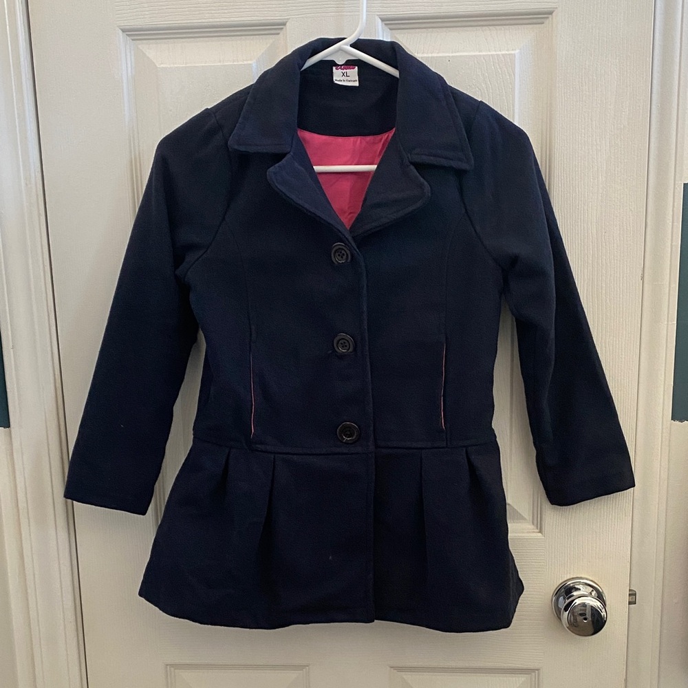 Unik Navy Pea Coat for Kids